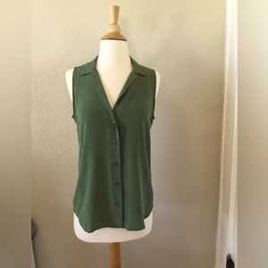 Equipment sleeveless pure silk sleeveless top - XS/TP